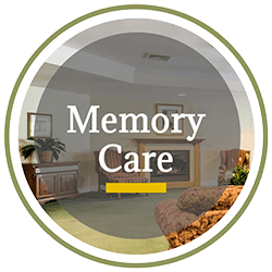 A button for the Memory Care page