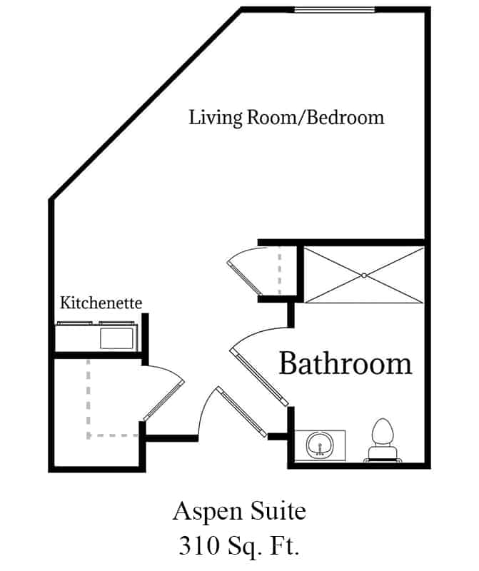 The layout of our Aspen Suite