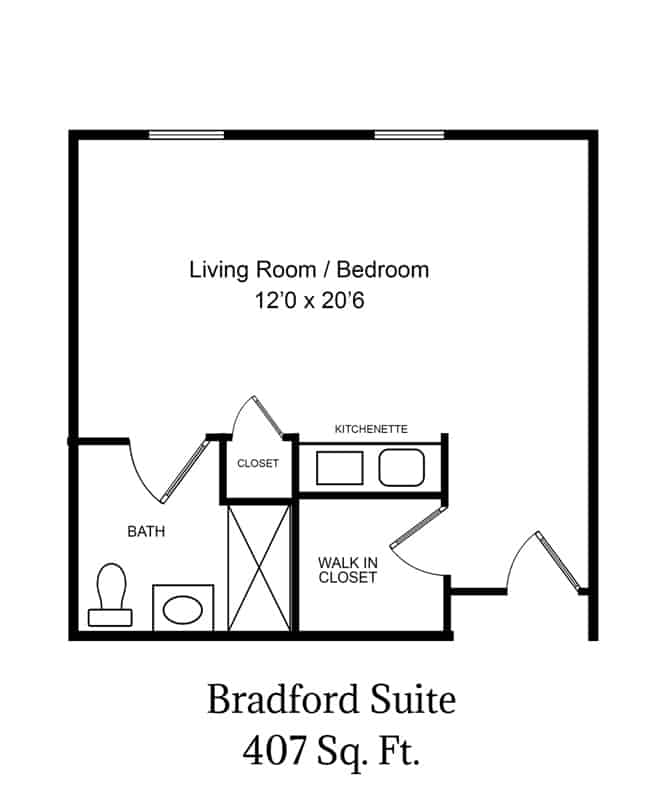 The layout of our Bradford Suite