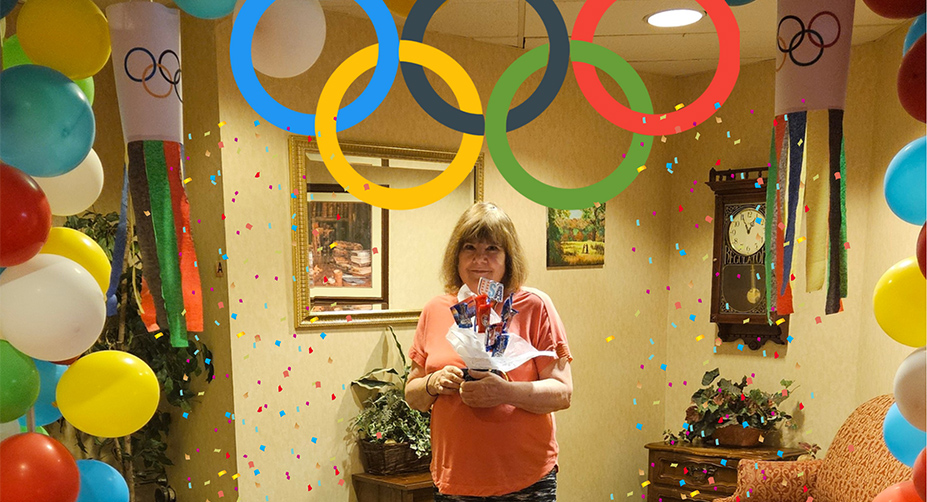 Gold medal winner, Paula
